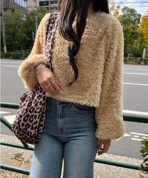 paravion(パラビオン)の「ボアプルオーバー(スウェット・レディース・ブラック/ベージュ・FREE)」の18枚目の写真