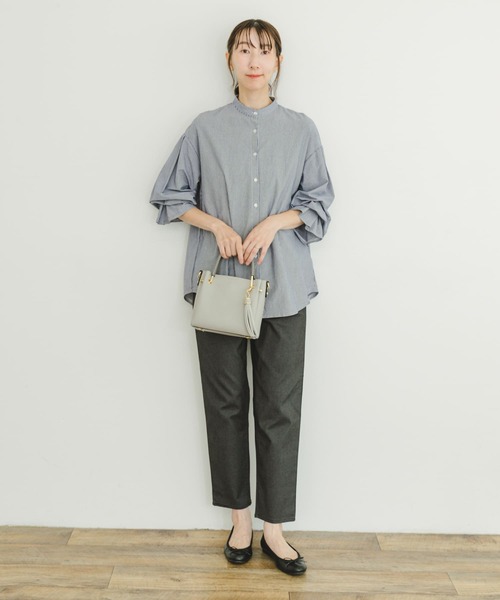 ITEMS URBANRESEARCH（アイテムズ アーバンリサーチ）の「ストレッチイージーパンツ（その他パンツ・レディース・ブラック/モカ/チャコールグレー・FREE）」の5枚目の写真