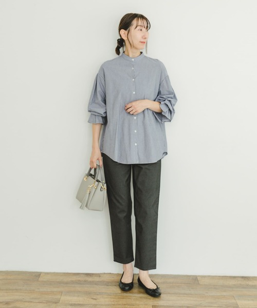 ITEMS URBANRESEARCH（アイテムズ アーバンリサーチ）の「ストレッチイージーパンツ（その他パンツ・レディース・ブラック/モカ/チャコールグレー・FREE）」の6枚目の写真