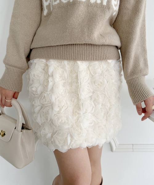 セール】ローズチュールバルーンスカート（スカート）｜Loueme（ルエム