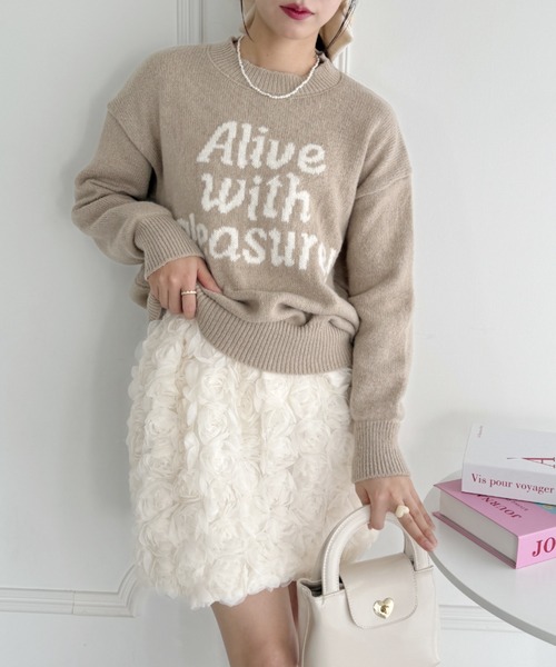 Loueme（ルエム）の「ローズチュールバルーンスカート（スカート・レディース・ホワイト/アイボリー/ブラック・M）」の21枚目の写真