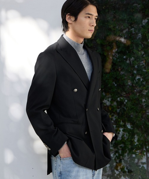 GLOBAL WORK（グローバルワーク）の「Wブレストブレザー/Salon de GW/131329（テーラードジャケット・メンズ・ネイビー/ブラック/ブラウン/ネイビー系9・LARGE/MEDIUM/X-LARGE/SMALL）」の17枚目の写真