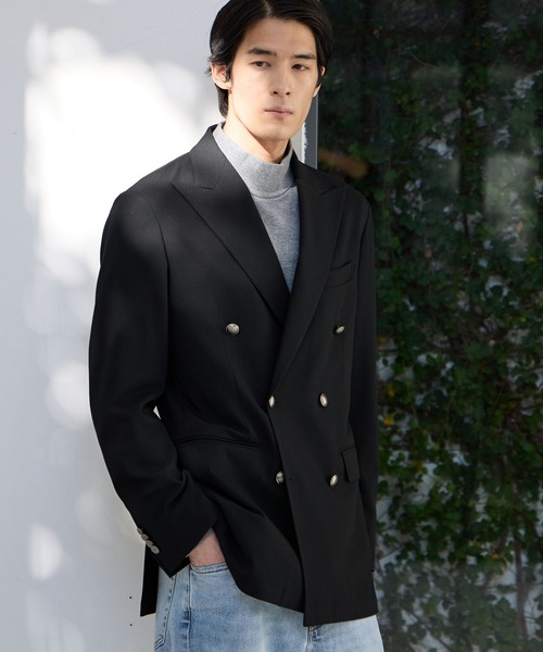 GLOBAL WORK（グローバルワーク）の「Wブレストブレザー/Salon de GW/131329（テーラードジャケット・メンズ・ネイビー/ブラック/ブラウン/ネイビー系9・LARGE/MEDIUM/X-LARGE/SMALL）」の16枚目の写真