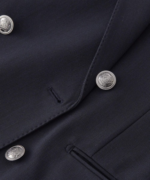 GLOBAL WORK（グローバルワーク）の「Wブレストブレザー/Salon de GW/131329（テーラードジャケット・メンズ・ネイビー/ブラック/ブラウン/ネイビー系9・LARGE/MEDIUM/X-LARGE/SMALL）」の6枚目の写真