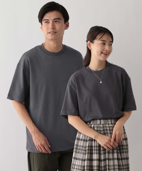 GLOBAL WORK Smile Seed Store（グローバルワーク スマイルシードストア）の「多機能Tシャツ半袖/144096（Tシャツ/カットソー・メンズ・ベージュ/ピンクベージュ/チャコール/ライトグレー/オフホワイト/ブルー系その他/ブラック/ブラウン・MEDIUM/LARGE/SMALL/X-LARGE）」の4枚目の写真