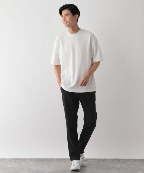GLOBAL WORK Smile Seed Store（グローバルワーク スマイルシードストア）の「多機能Tシャツ半袖/144096（Tシャツ/カットソー・メンズ・ベージュ/ピンクベージュ/チャコール/ライトグレー/オフホワイト/ブルー系その他/ブラック/ブラウン・MEDIUM/LARGE/SMALL/X-LARGE）」の14枚目の写真