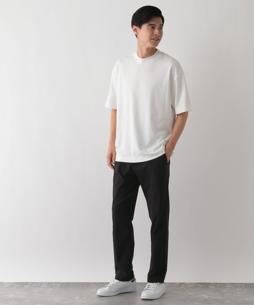 GLOBAL WORK Smile Seed Store（グローバルワーク スマイルシードストア）の「多機能Tシャツ半袖/144096（Tシャツ/カットソー・メンズ・ベージュ/ピンクベージュ/チャコール/ライトグレー/オフホワイト/ブルー系その他/ブラック/ブラウン・MEDIUM/LARGE/SMALL/X-LARGE）」の15枚目の写真