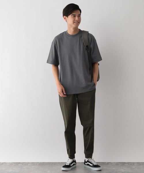 GLOBAL WORK Smile Seed Store（グローバルワーク スマイルシードストア）の「多機能Tシャツ半袖/144096（Tシャツ/カットソー・メンズ・ベージュ/ピンクベージュ/チャコール/ライトグレー/オフホワイト/ブルー系その他/ブラック/ブラウン・MEDIUM/LARGE/SMALL/X-LARGE）」の22枚目の写真