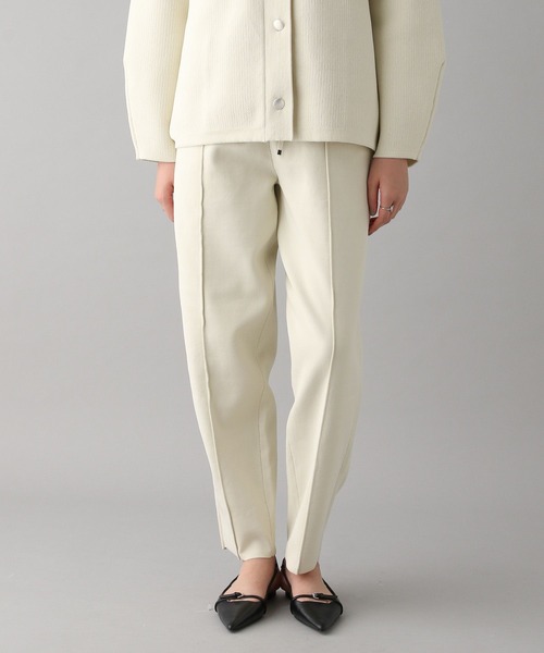 【未使用】RUS NAIFU knit pants レモン色 ニットパンツ 春 LE CIEL BLEU パンツ ランダムストライプニットパンツ / Random