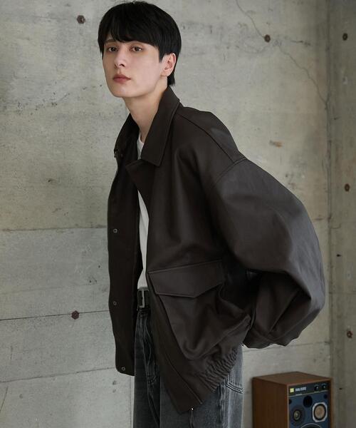【セール】WEGO/【24年秋冬新作】エコレザー2WAYフライトジャケット（ライダースジャケット）｜WEGO（ウィゴー）