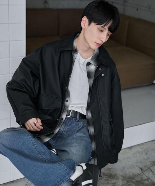 【セール】WEGO/【24年秋冬新作】エコレザー2WAYフライトジャケット（ライダースジャケット）｜WEGO（ウィゴー）