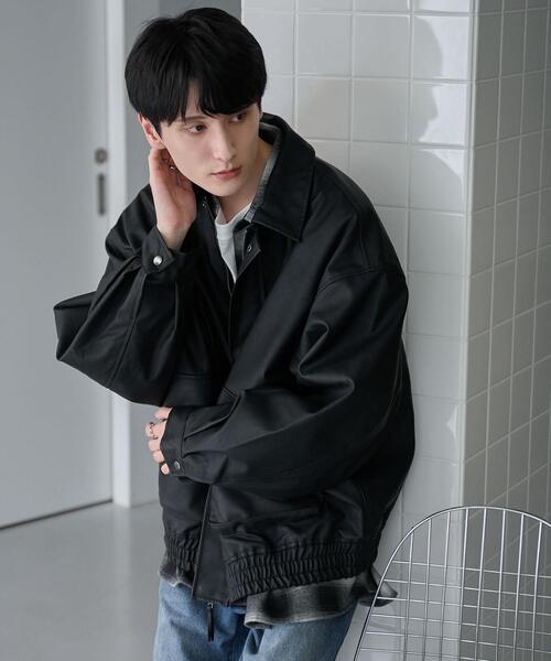 【セール】WEGO/【24年秋冬新作】エコレザー2WAYフライトジャケット（ライダースジャケット）｜WEGO（ウィゴー）