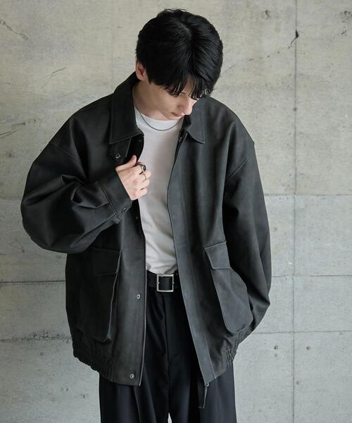 【セール】WEGO/【24年秋冬新作】エコレザー2WAYフライトジャケット（ライダースジャケット）｜WEGO（ウィゴー）