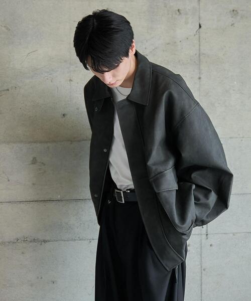 【セール】WEGO/【24年秋冬新作】エコレザー2WAYフライトジャケット（ライダースジャケット）｜WEGO（ウィゴー）