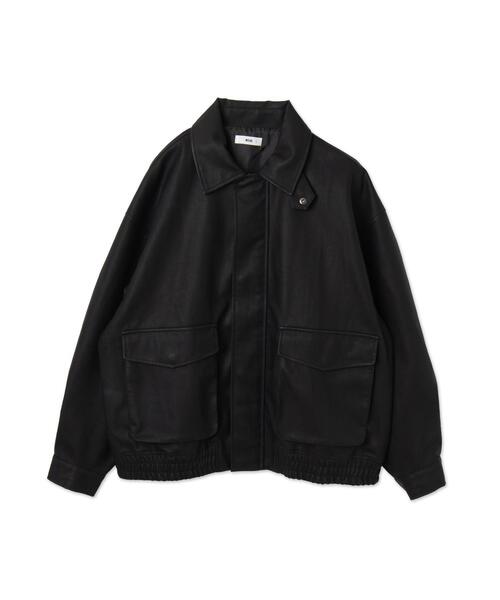 WEGO アウター ジャケット ブルゾン ライダース レザー セール】WEGO/エコレザー2WAYフライトジャケット（ライダース