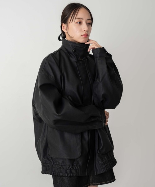 【セール】WEGO/【24年秋冬新作】エコレザー2WAYフライトジャケット（ライダースジャケット）｜WEGO（ウィゴー）