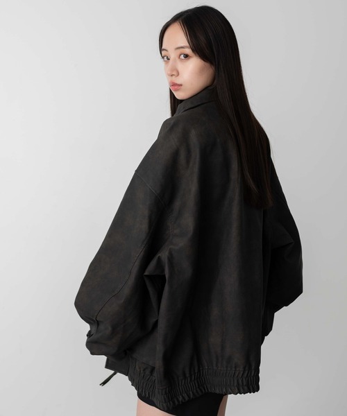【セール】WEGO/【24年秋冬新作】エコレザー2WAYフライトジャケット（ライダースジャケット）｜WEGO（ウィゴー）