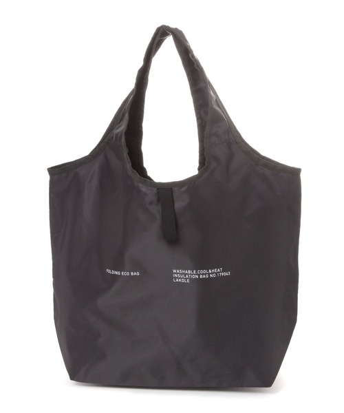 LAKOLE（ラコレ）の「【洗える】保冷保温エコバッグ / 151486（エコバッグ/サブバッグ・レディース・チャコール/ブラック/グレー/ロイヤルブルー/グリーン・FREE）」の2枚目の写真