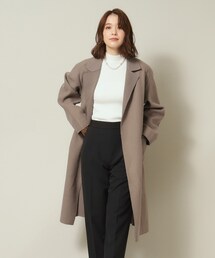 ◆【肌あたりやわらか／ロングシーズンOK】裏リブロング着流しコート