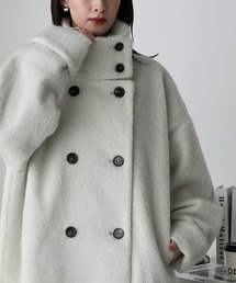 【forksy.】シャギーオーバーサイズハイネックミドルコート forksy.（フォルクシー）｜ステンカラーコート一覧 - WEAR