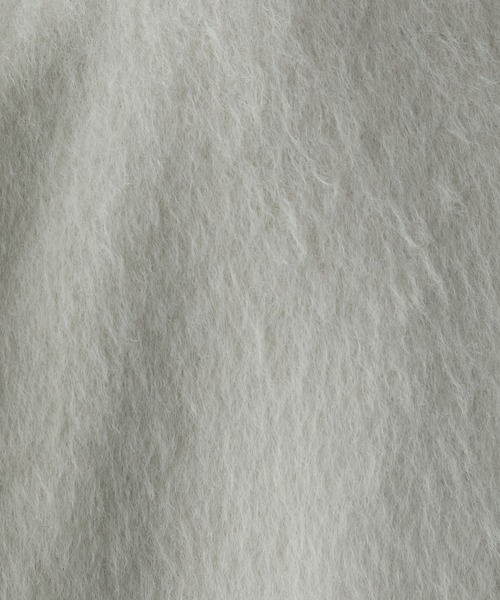 【forksy.】シャギーオーバーサイズハイネックミドルコート（ステンカラーコート）｜forksy.（フォルクシー）