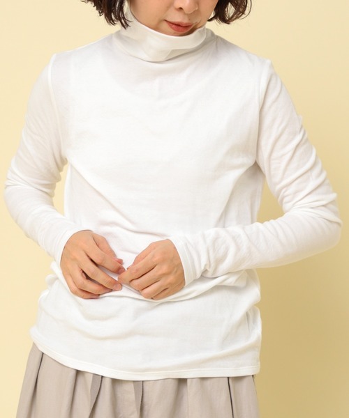 RNA-N(アールエヌエーエヌ)の「M2287 マシュマロタッチタートル(Tシャツ/カットソー・レディース・キナリ/グレー/ブラック/オフホワイト・MEDIUM)」の2枚目の写真