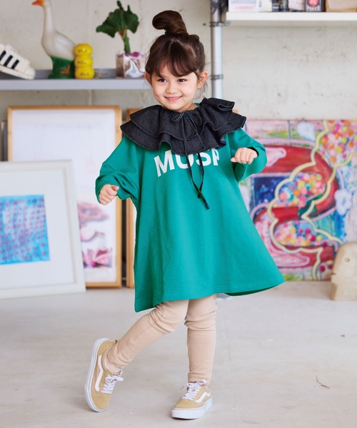 LSP WOW（エルエスピーワオ）の「【LSP WOW!】プリントBIGワンピース（ワンピース・キッズ・ピンク/グリーン/オフホワイト/ネイビー/マスタード/ラベンダー・90/80/130/120/110/100）」の2枚目の写真