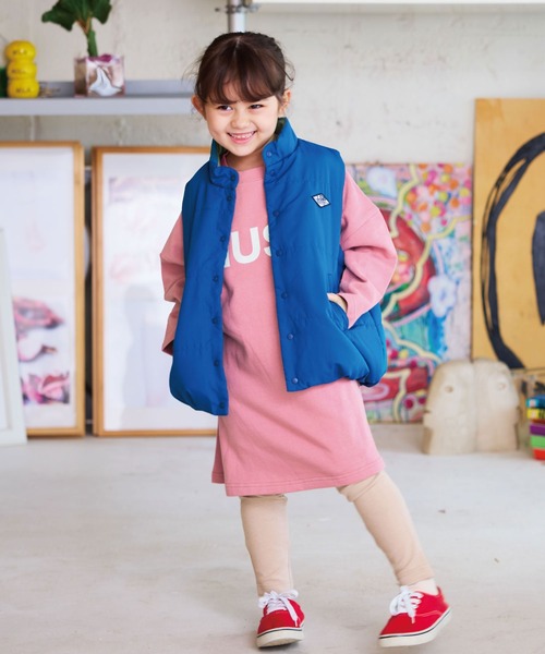 LSP WOW（エルエスピーワオ）の「【LSP WOW!】プリントBIGワンピース（ワンピース・キッズ・ピンク/グリーン/オフホワイト/ネイビー/マスタード/ラベンダー・90/80/130/120/110/100）」の8枚目の写真