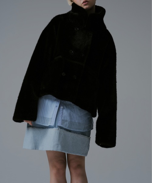 WILLFULLY（ウィルフリー）の「reversible fur suede soutien collar