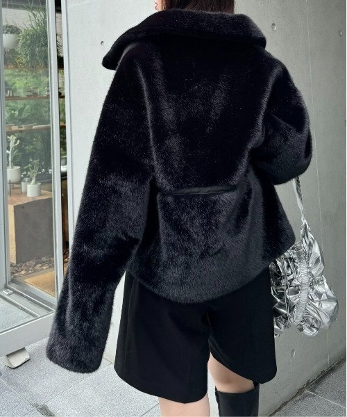 【willfully】　2Wayリバーシブルファーコート WILLFULLY（ウィルフリー）の「reversible fur suede soutien collar