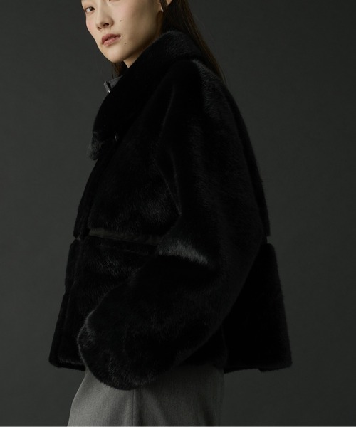 WILLFULLY（ウィルフリー）の「reversible fur suede soutien collar