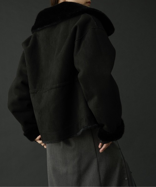 WILLFULLY（ウィルフリー）の「reversible fur suede soutien collar