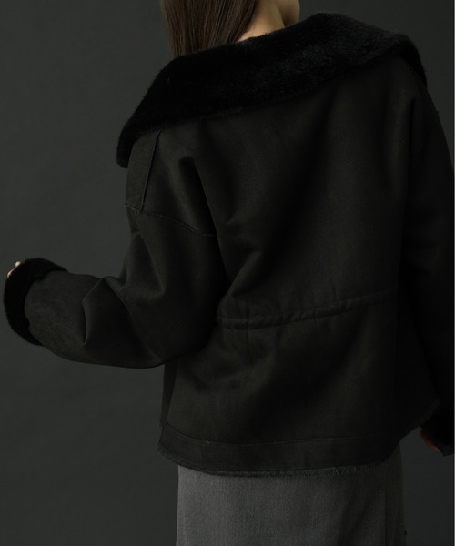 WILLFULLY（ウィルフリー）の「reversible fur suede soutien collar