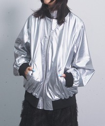 washer leather blouson