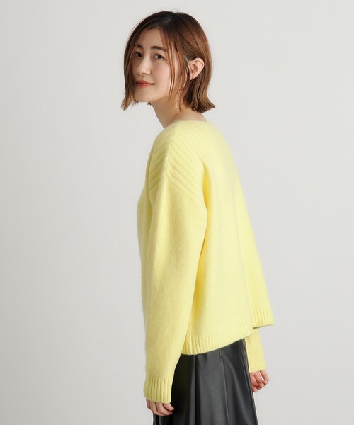 grove(グローブ)の「◆ボートネックヨークリブプルオーバー【洗える】(ニット/セーター・レディース・オフホワイト/ダークグレー/ライトグレー/グリーン/ライトイエロー系/ピンク・02/03/01/04/05)」の17枚目の写真
