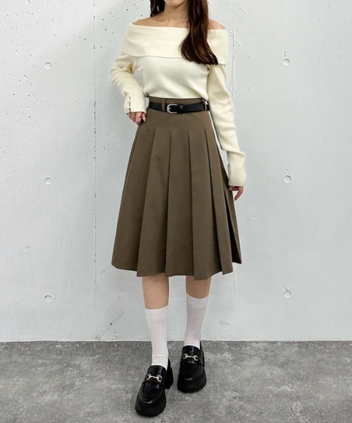 archives（アルシーヴ）の「オフショルプルオーバー（ニット/セーター・レディース・ワインレッド/アイボリー/ブラック/グレー/ブルー/ピンク・MEDIUM）」の11枚目の写真