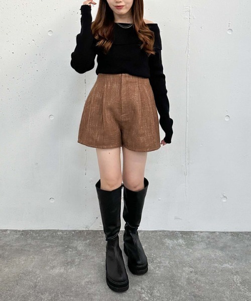 archives（アルシーヴ）の「オフショルプルオーバー（ニット/セーター・レディース・ワインレッド/アイボリー/ブラック/グレー/ブルー/ピンク・MEDIUM）」の19枚目の写真