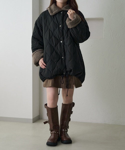 新品タグ付き
フェニックス ビブパンツ apres jour clair】裏ボアキルティングジャケット（ブルゾン