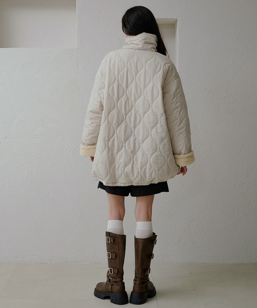 新品タグ付き
フェニックス ビブパンツ apres jour clair】裏ボアキルティングジャケット（ブルゾン