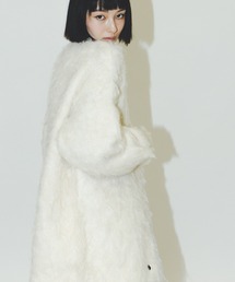 ロングシャギーニットカーディガン