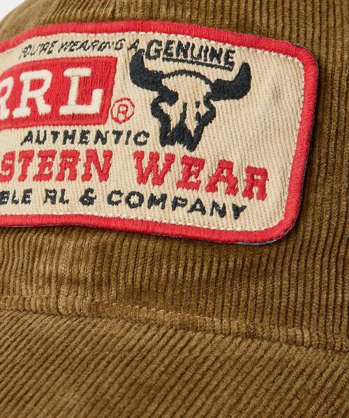 RRL（ダブル アール エル）の「ロゴパッチ コーデュロイ トラッカー キャップ（キャップ・メンズ・ナチュラル・ONE）」の3枚目の写真