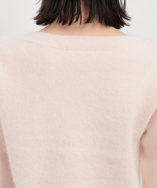 セール】【洗える】アンゴラショートVネックニット116866（ニット