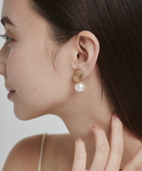 ciite'(シーテ)の「グリッタープレート × パールイヤリング (両耳用)(イヤリング・レディース・シルバー/ゴールド/ピンクゴールド・FREE)」の18枚目の写真