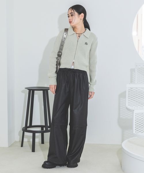 JEANASIS(ジーナシス)の「2WAYダブルウエストパンツ/210480(その他パンツ・レディース・グレー/ブラック/ホワイト・FREE)」の16枚目の写真