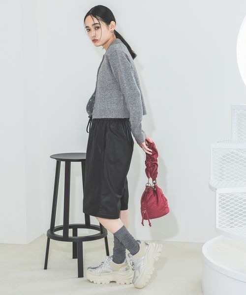 JEANASIS(ジーナシス)の「2WAYダブルウエストパンツ/210480(その他パンツ・レディース・グレー/ブラック/ホワイト・FREE)」の18枚目の写真