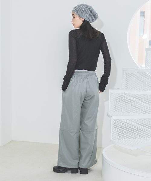 JEANASIS(ジーナシス)の「2WAYダブルウエストパンツ/210480(その他パンツ・レディース・グレー/ブラック/ホワイト・FREE)」の21枚目の写真