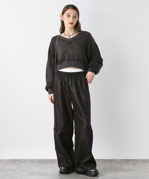 JEANASIS(ジーナシス)の「2WAYダブルウエストパンツ/210480(その他パンツ・レディース・グレー/ブラック/ホワイト・FREE)」の22枚目の写真