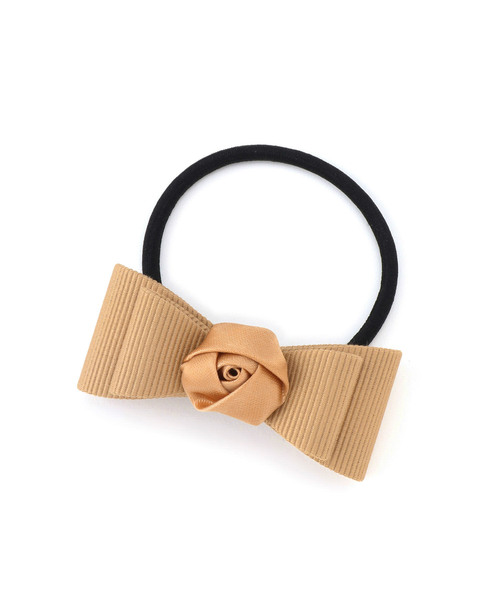 ROPE' PICNIC（ロペピクニック）の「ローズリボンヘアポニー（ヘアゴム・レディース・ベージュ/ブラック・FREE）」の6枚目の写真