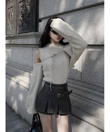 Darich | アンティークレザープリーツショートパンツ(その他パンツ)