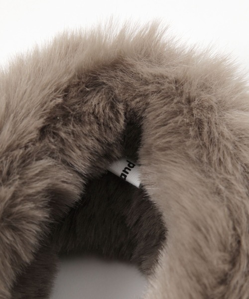 niko and...（ニコアンド）の「オリジナルフェイクファーイヤーマフラー（イヤーマフ・レディース・ブラウン/ベージュ・0）」の10枚目の写真